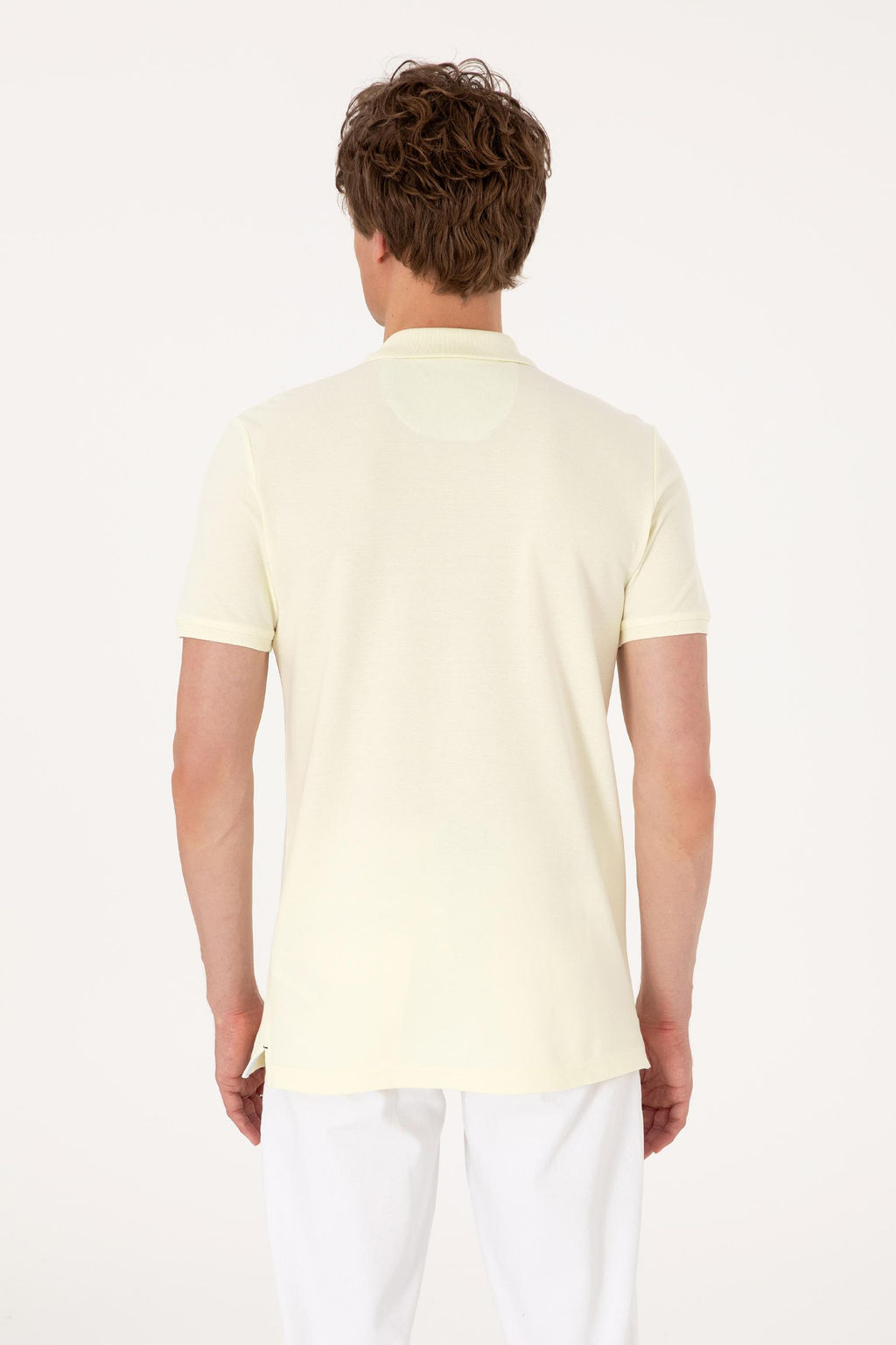 Erkek Slim Fit Polo Yaka Limon Basic Ti__rt Sepette S_rpriz _ndirim - U.s. polo assn фото 5