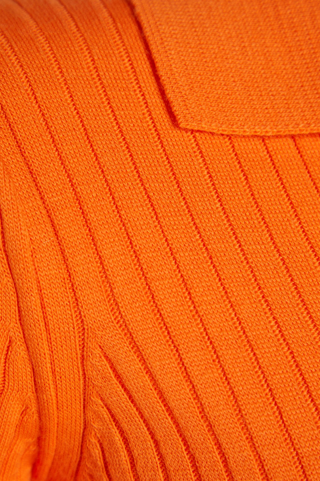 Turuncu Midi Triko Polo Yaka Elbise TWOAW22EL1376