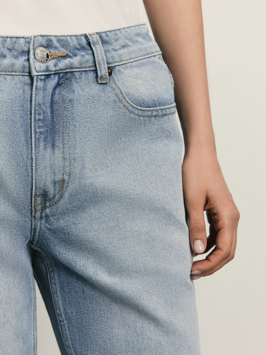 Джинсы straight укороченные / Zarina  фото 5