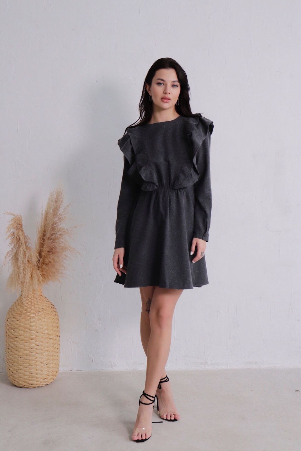 Платье в цвете антрацит - Martichelli фото 2