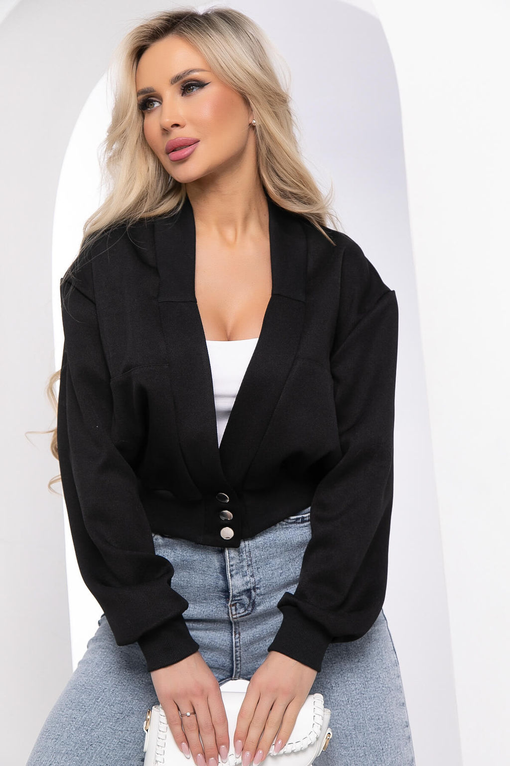 Жакет Модный (черный) Б8476 - Lt collection фото 7
