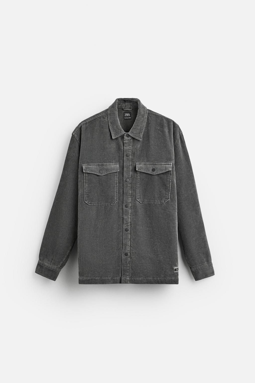 PADDED CORDUROY OVERSHIRT - Zara фото 16