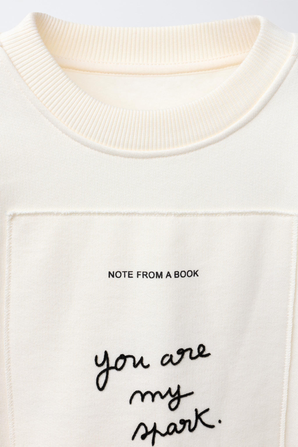 FLOCK TEXT PATCH SWEATSHIRT - Zara фото 3