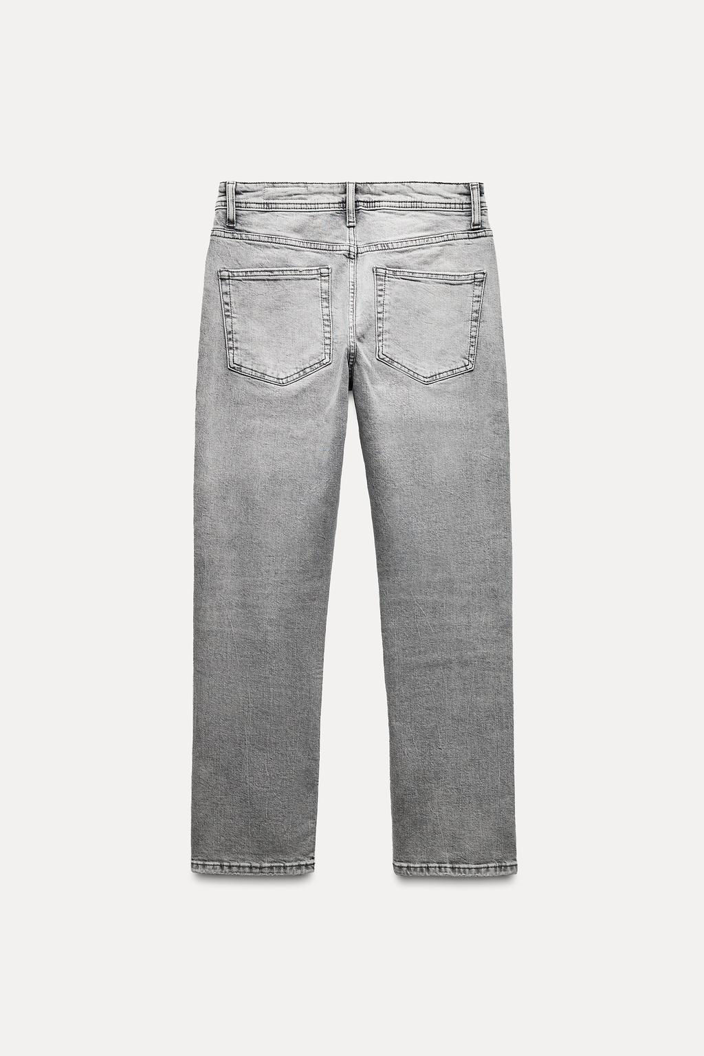 ZW COLLECTION RELAXED SLIM FIT MID-RISE JEANS - Zara фото 30