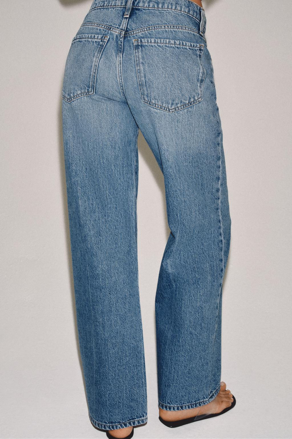 ZW COLLECTION LOW-RISE WIDE-LEG JEANS - Zara фото 9