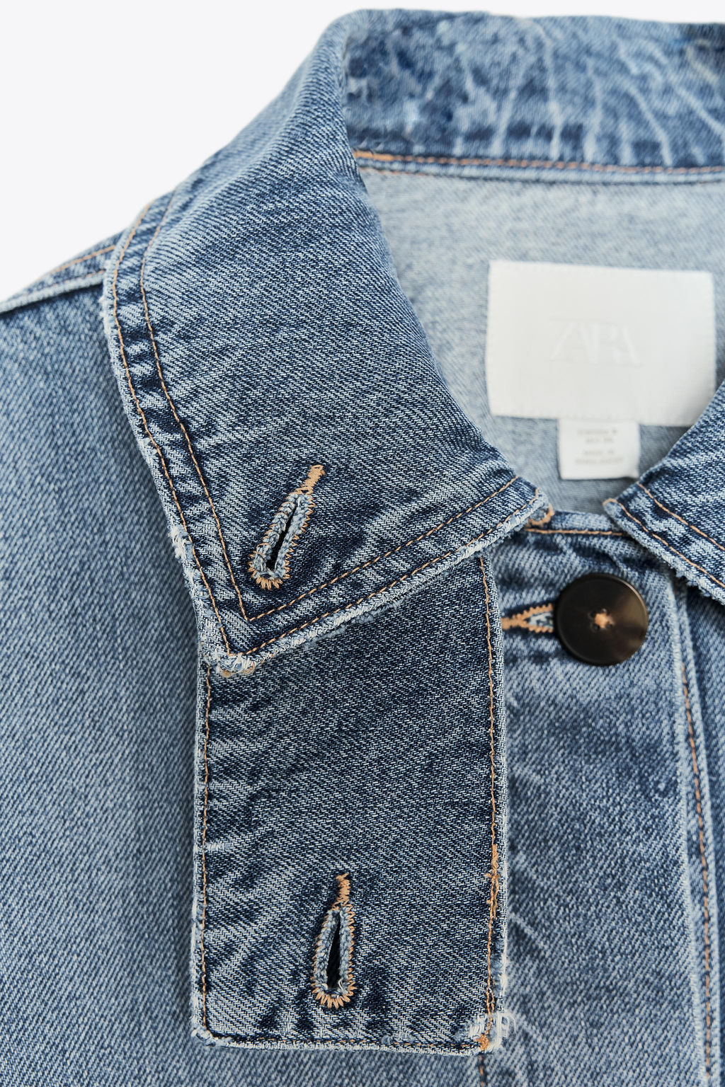 TRF HIGH NECK DENIM JACKET - Zara фото 8