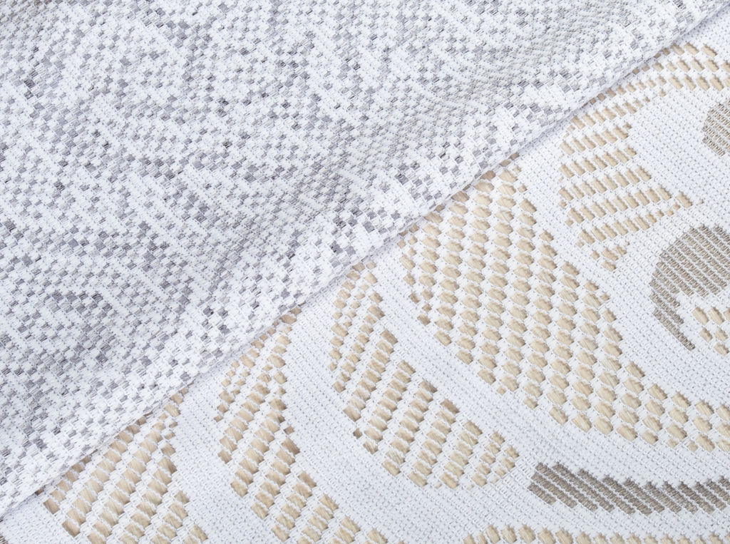 Скатерть декоративная Д220АБ/кор. 2775 бел.с яр-серым 2.50 м*1.60 м рис. Д220АБ