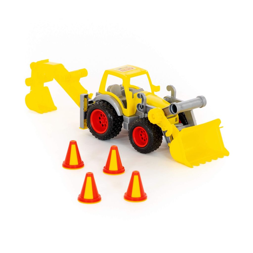 КонсТрак, трактор-погрузчик с ковшом (в сеточке) - Полесье фото 4