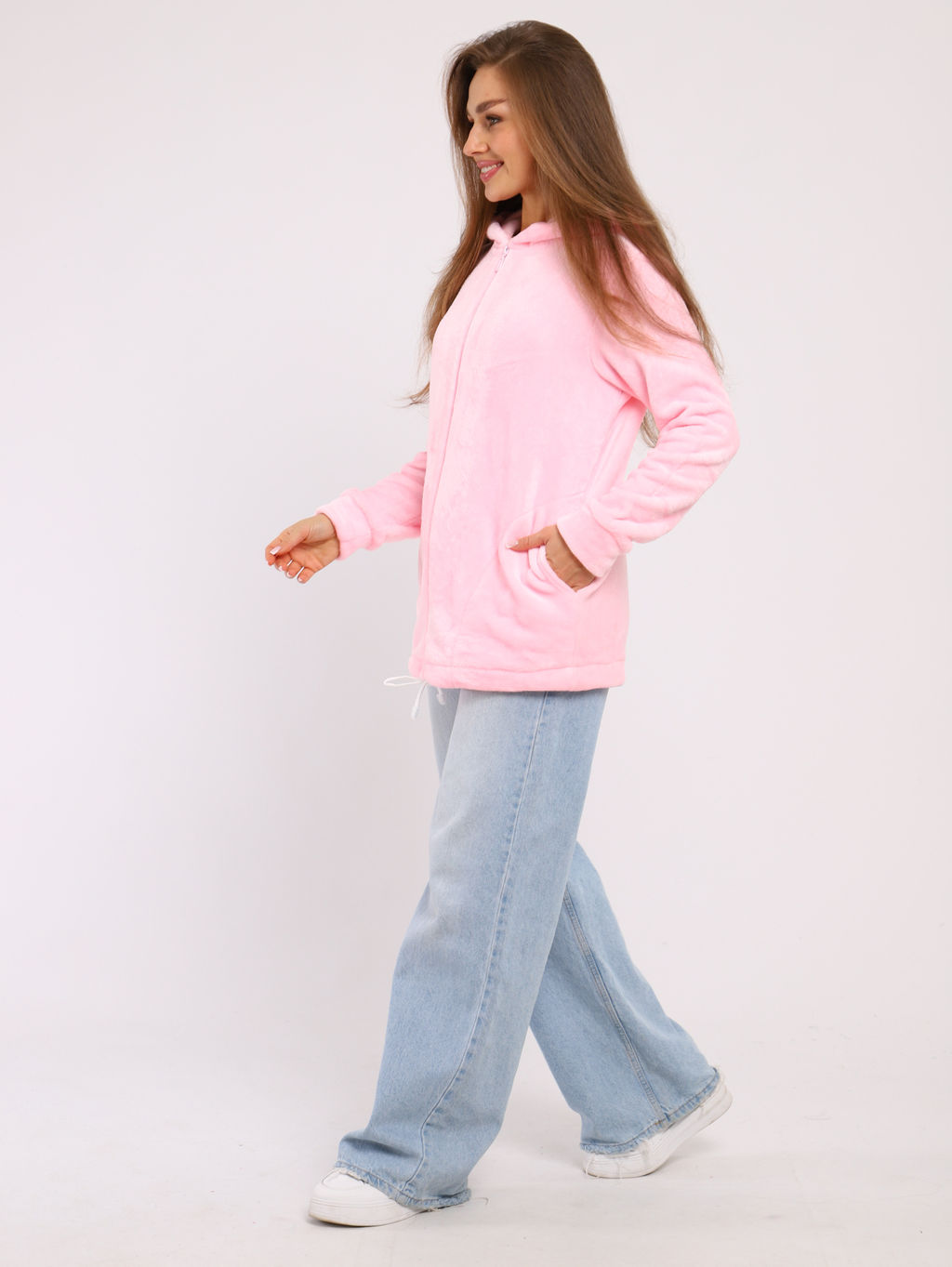 Толстовка женская 6-204 из велсофта - Новое кимоно фото 24