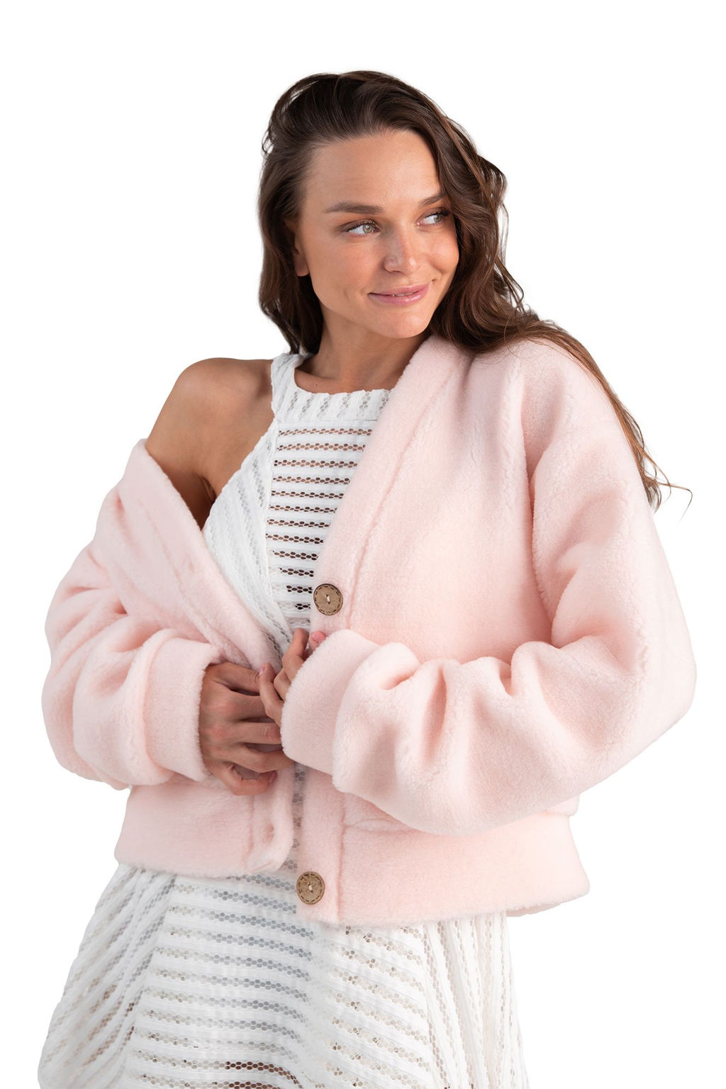 Кардиган КОРОТКИЙ ТЕДДИ