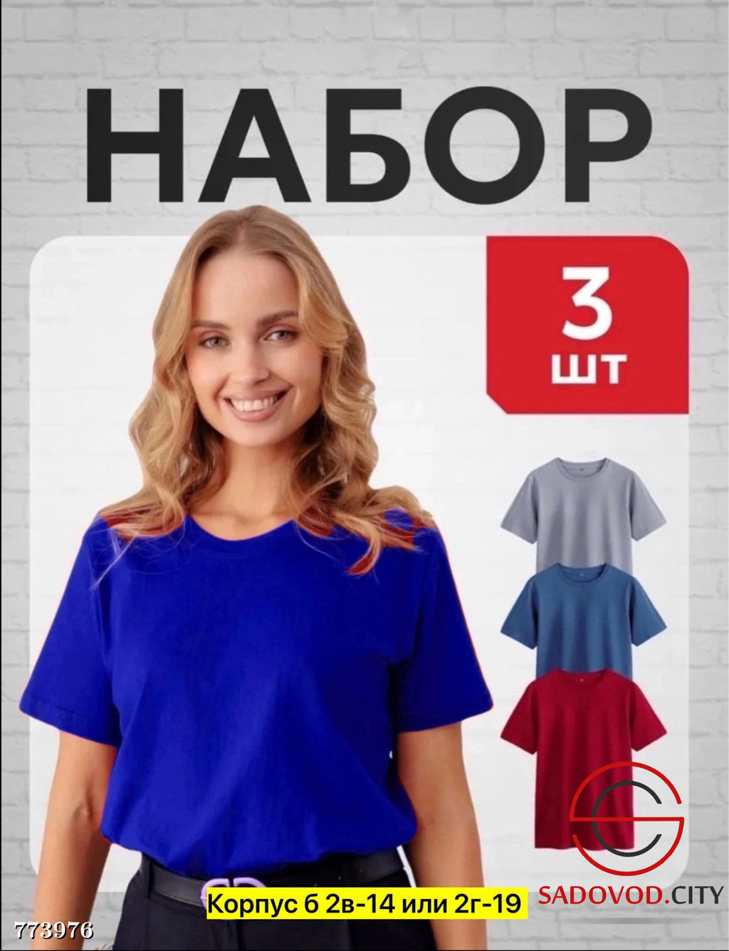 Набор женских футболок, 3 шт - Bruno фото 4