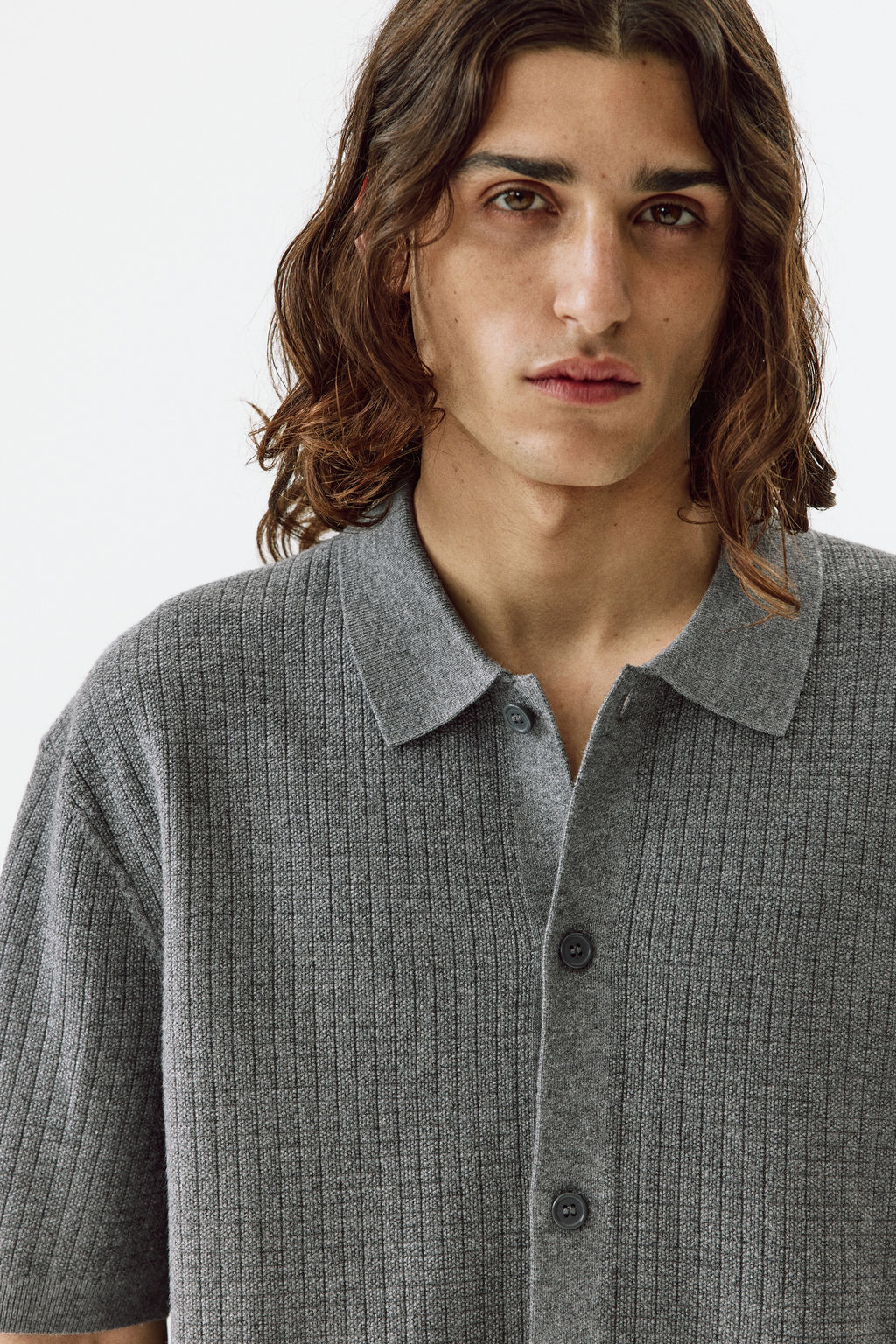 Camisa en punto texturizado Regular Fit - H&m фото 7