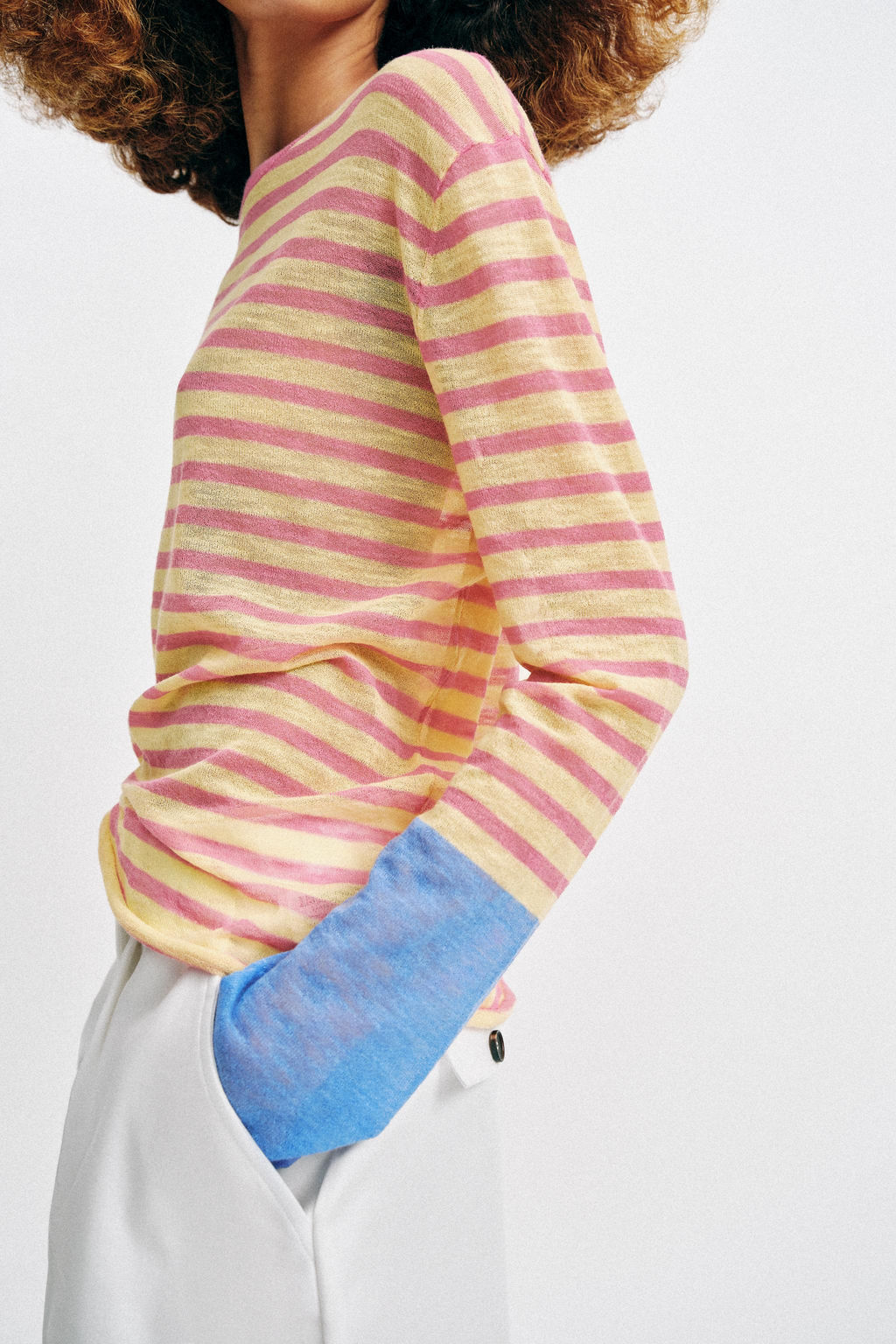 JERSEY PUNTO RAYAS / Rosa pastel - Zara фото 6
