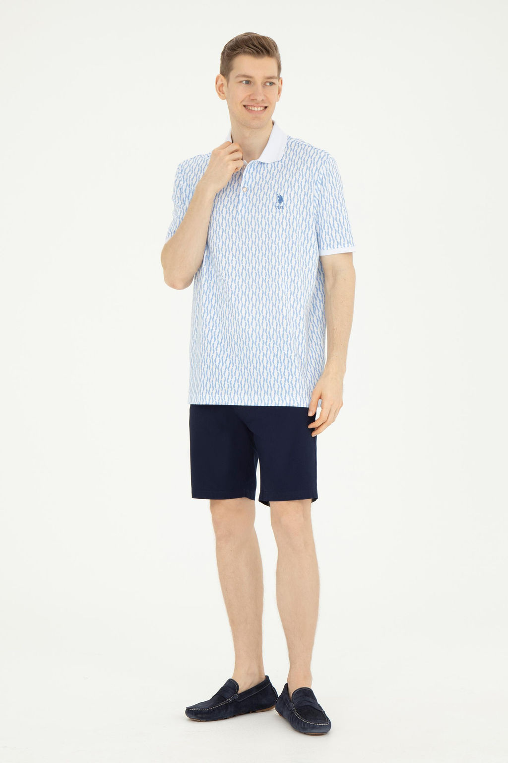 Мужская темно-синяя футболка - U.s. polo assn фото 11