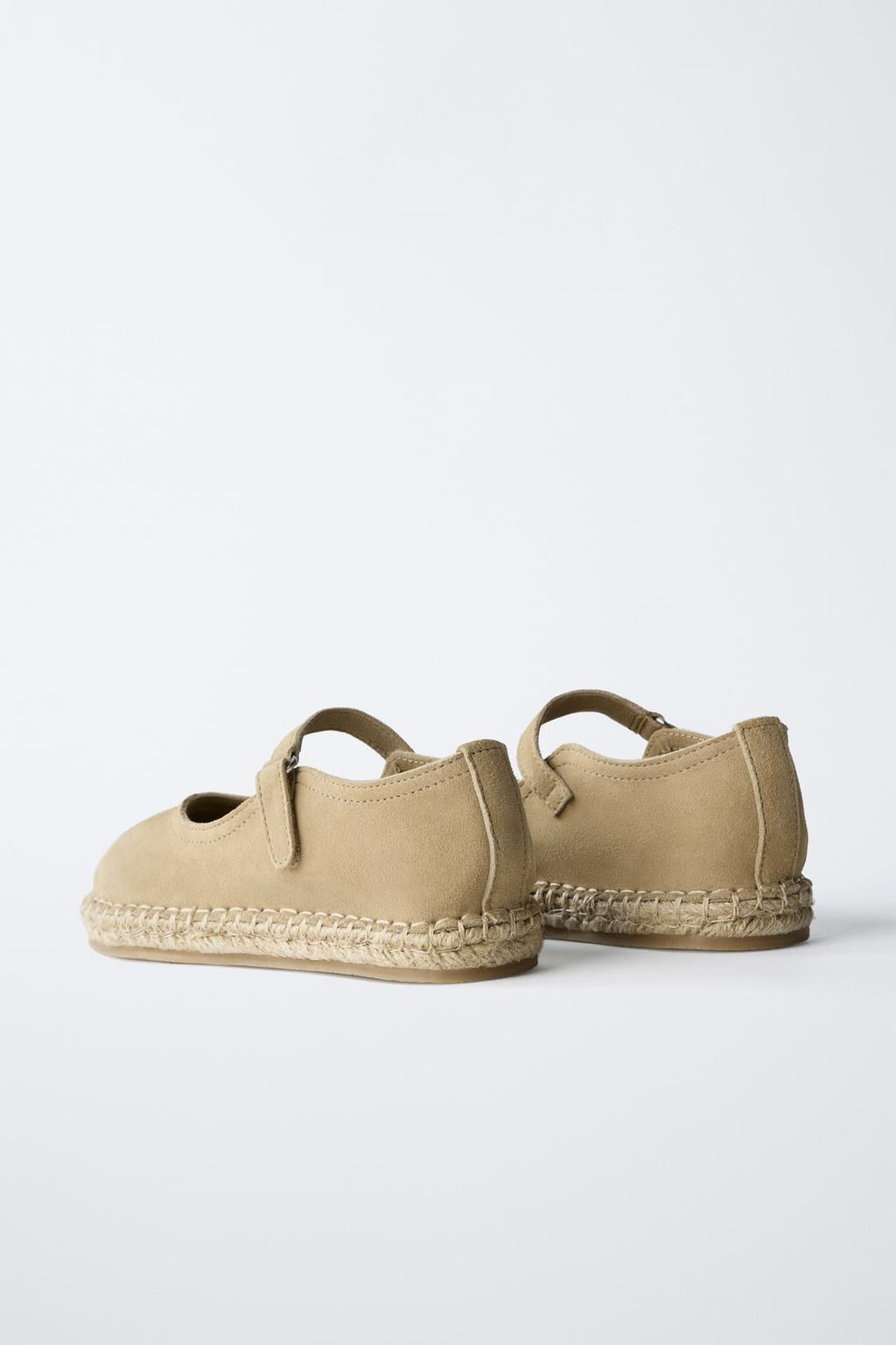 JUTE SUEDE BALLERINAS - Zara фото 5