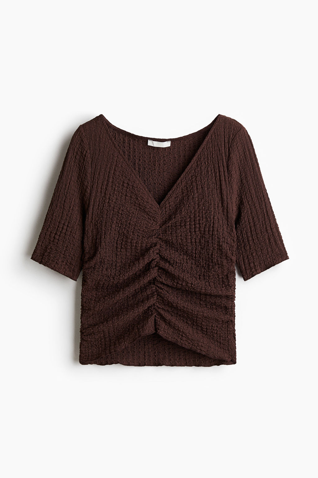Top drapeado con textura - H&m фото 3
