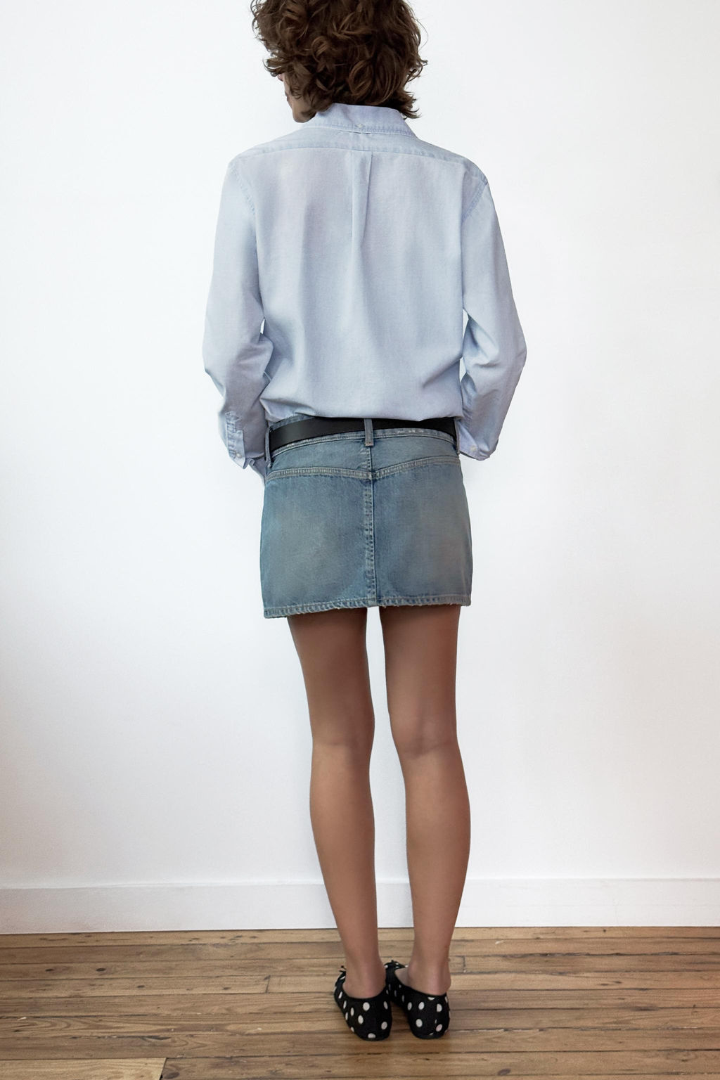 TRF DENIM MINI SKIRT - Zara фото 11