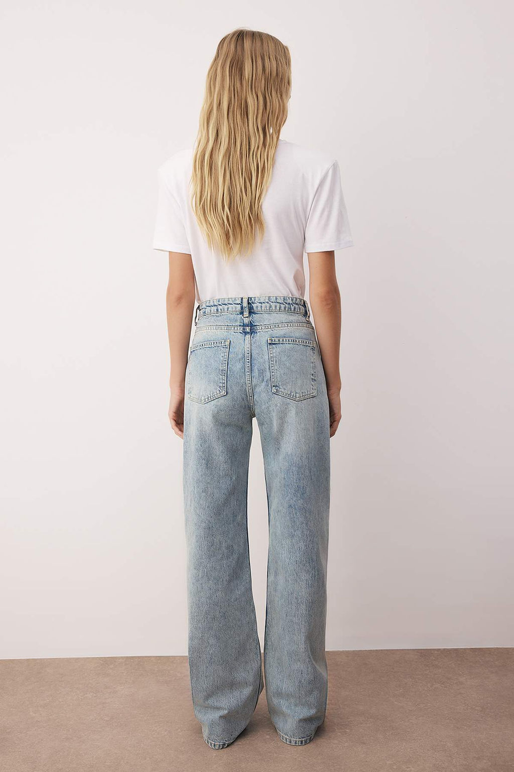 Mavi Yuksek Bel Bel Wide Leg Jeans TWOAW26JE00079 - Trendyolmilla фото 8