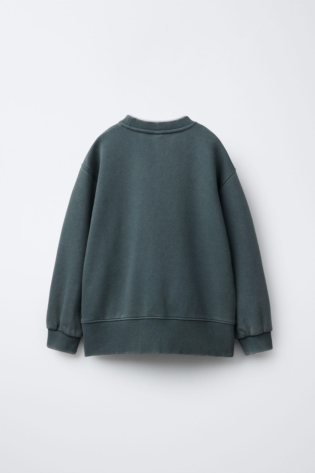 TEXT SWEATSHIRT AND RIBBED LEGGINGS SET - Zara фото 3