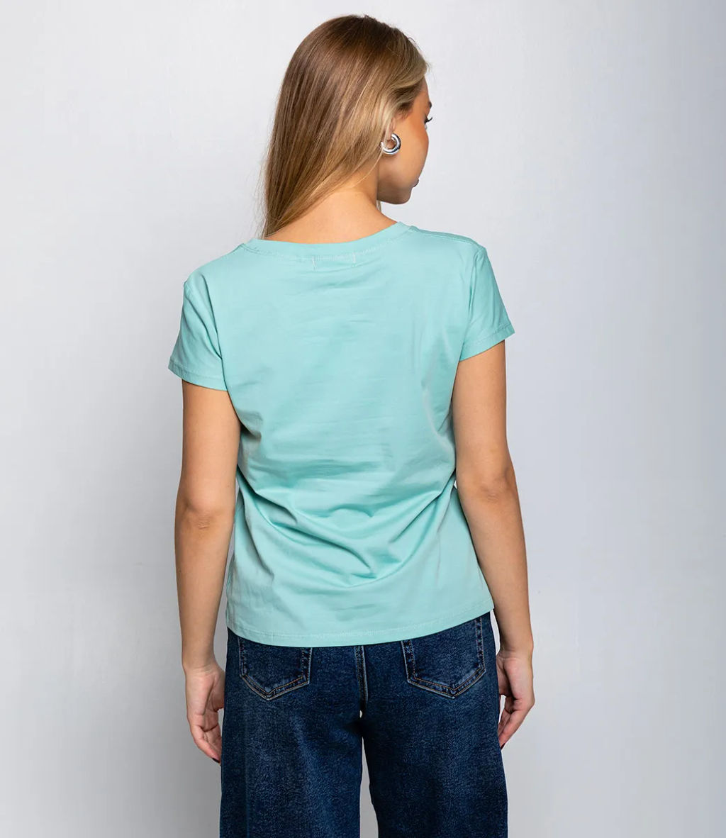 Футболка #КТ904 (1), ментоловый - Dommod фото 3