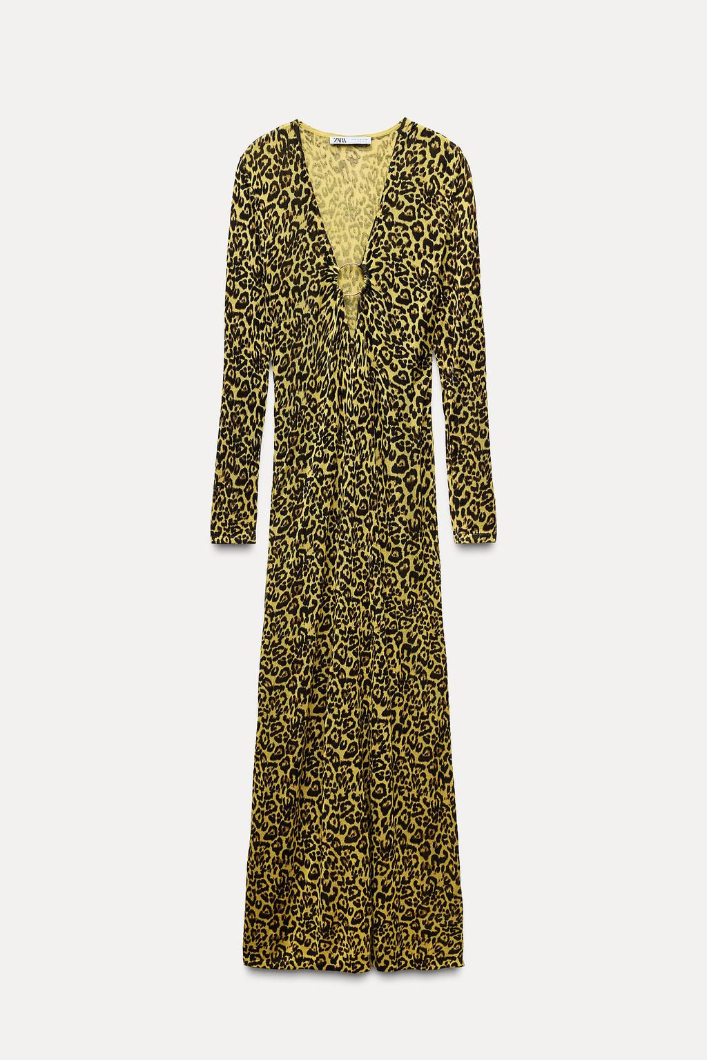 ANIMAL PRINT KNIT DRESS - Zara фото 3