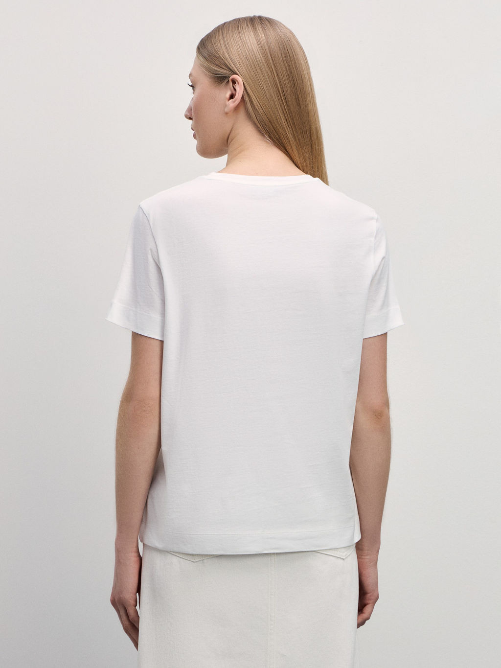 Футболка прямого кроя с принтом / Zarina  фото 5