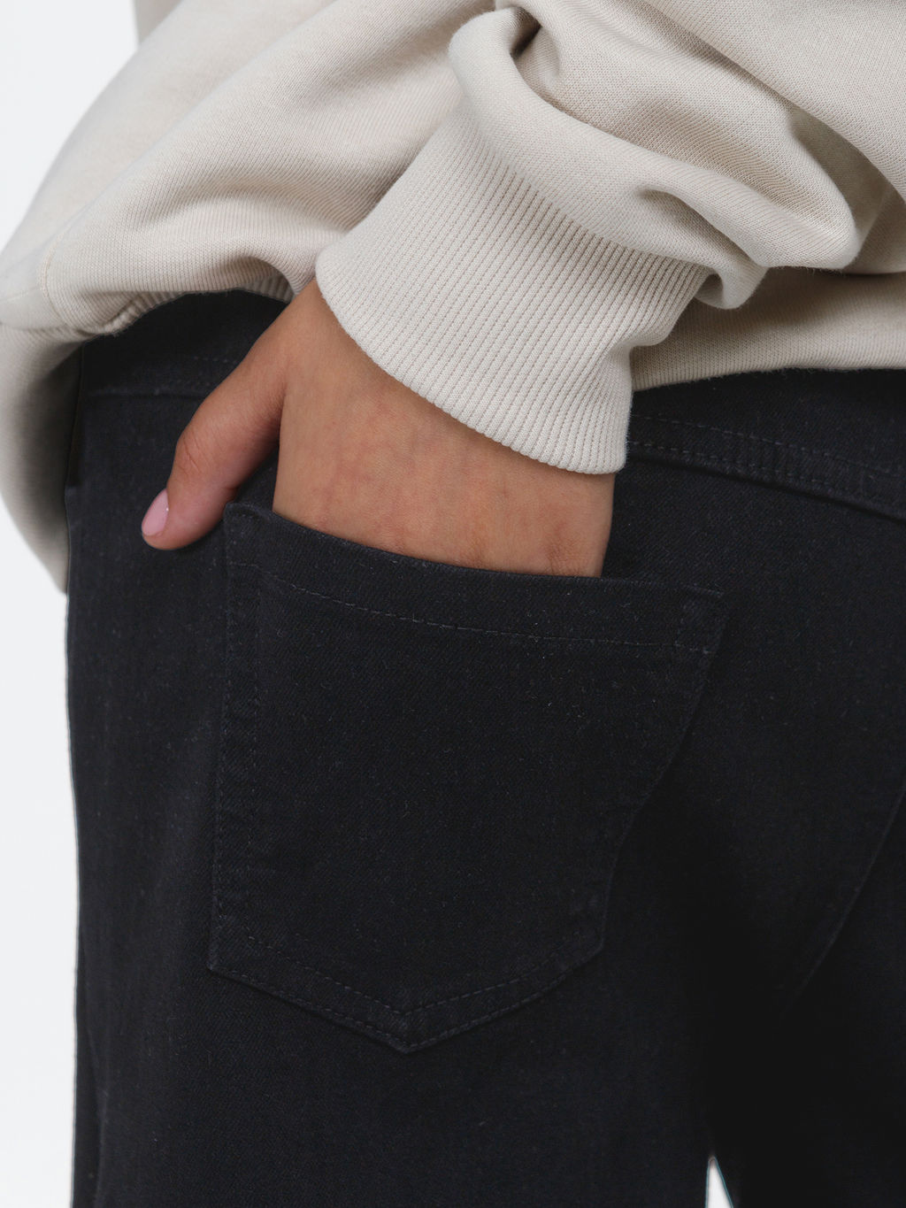 Джинсы-трубы утеплённые для девочек - СИНЯЯ МОДА фото 10