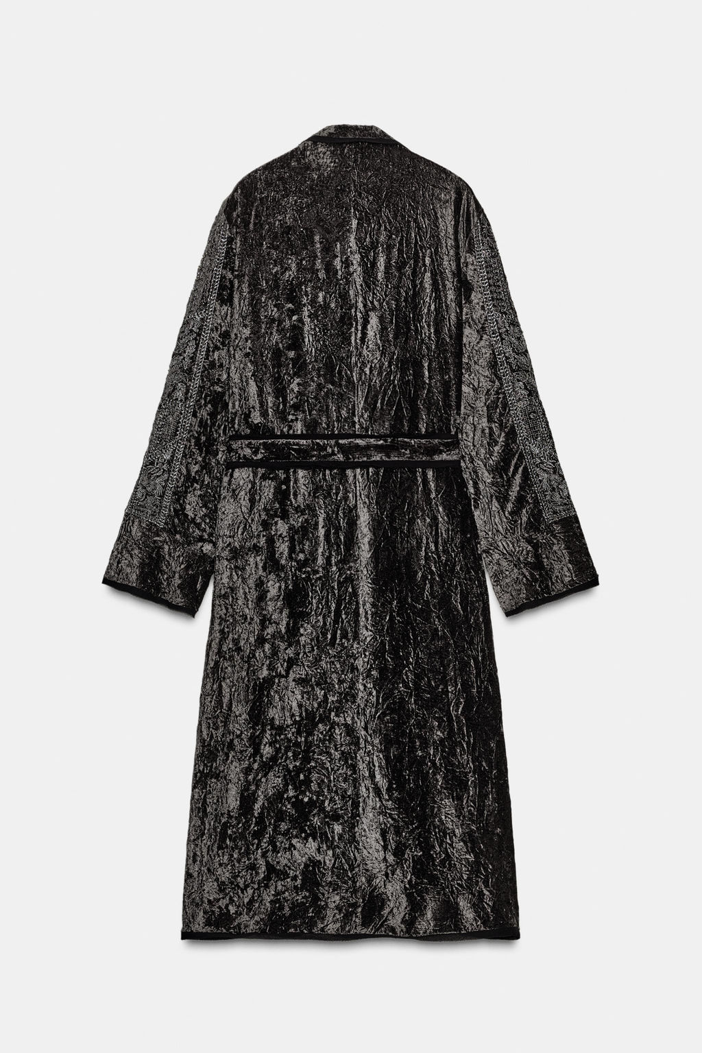 ZW COLLECTION LIMITED EDITION EMBROIDERED VELVET KIMONO - Zara фото 7