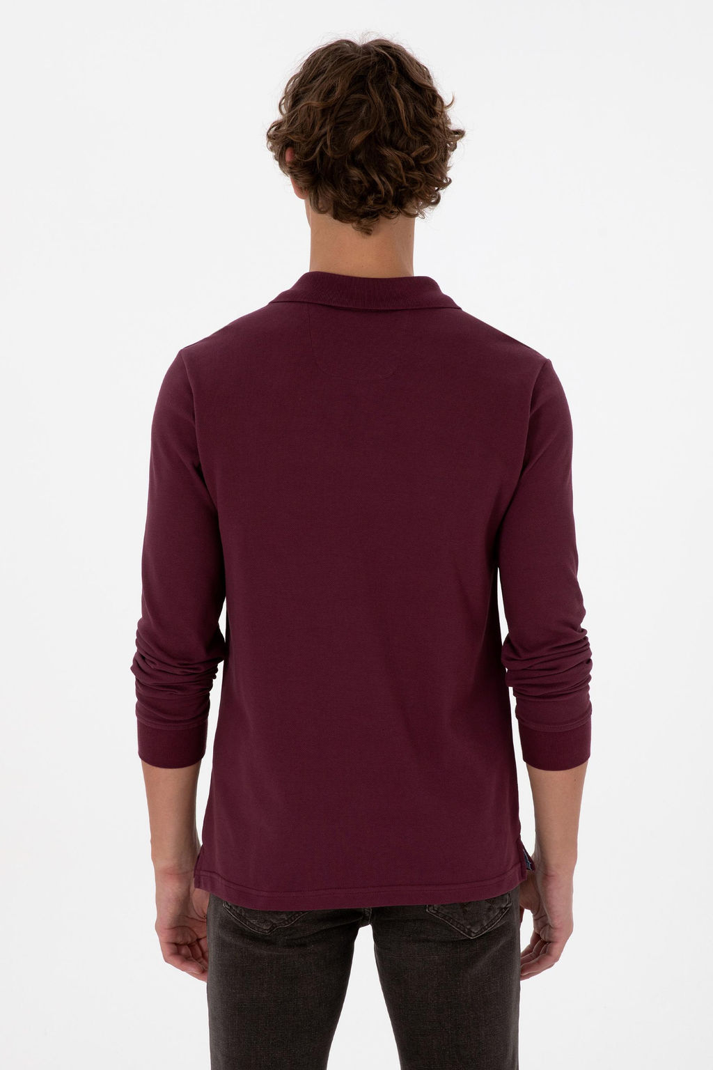 Erkek Bordo Basic Sweatshirt Sepette S_rpriz _ndirim - U.s. polo assn фото 5