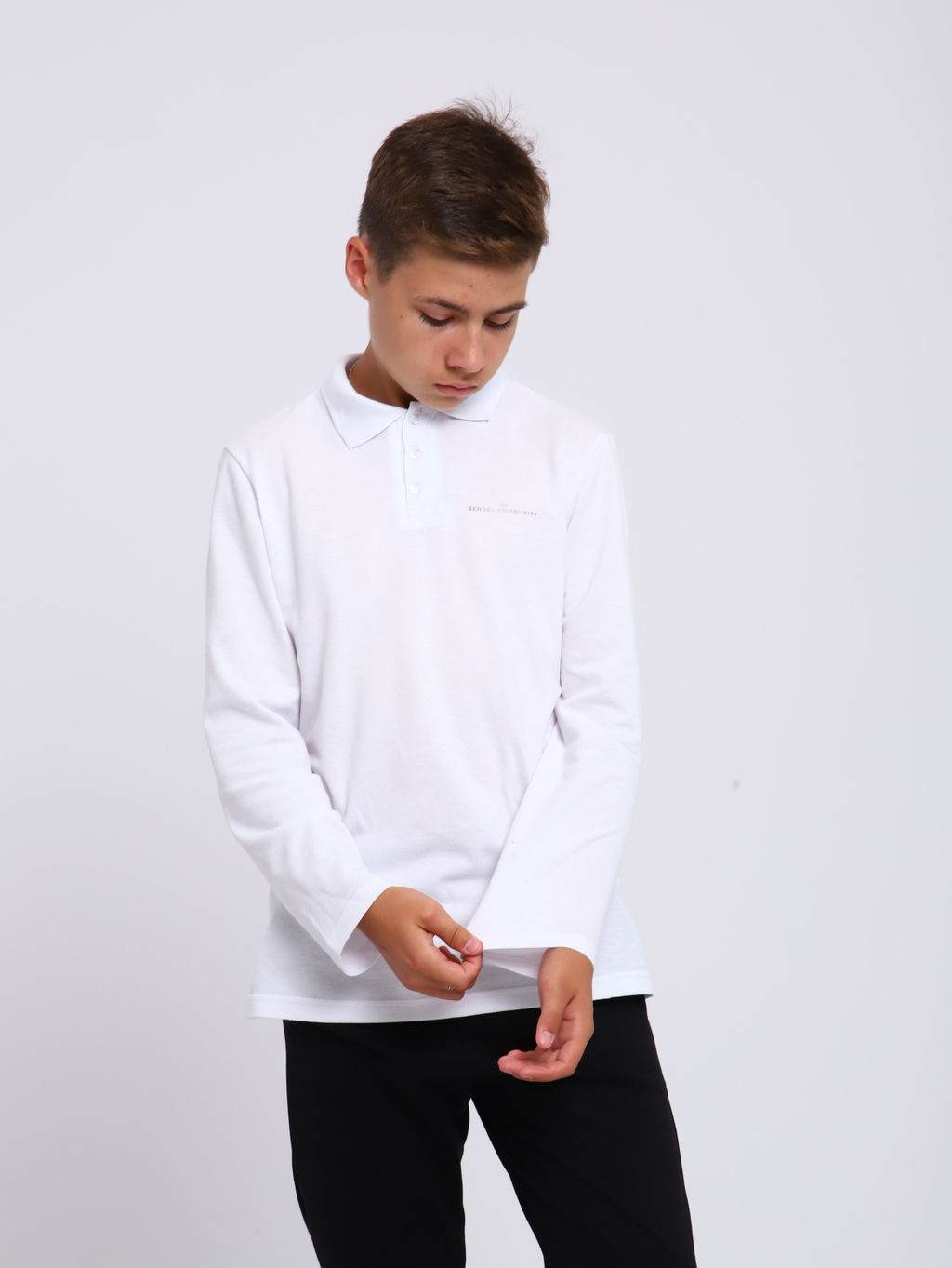 Ладошки / Рубашка-поло Василий белый  фото 15