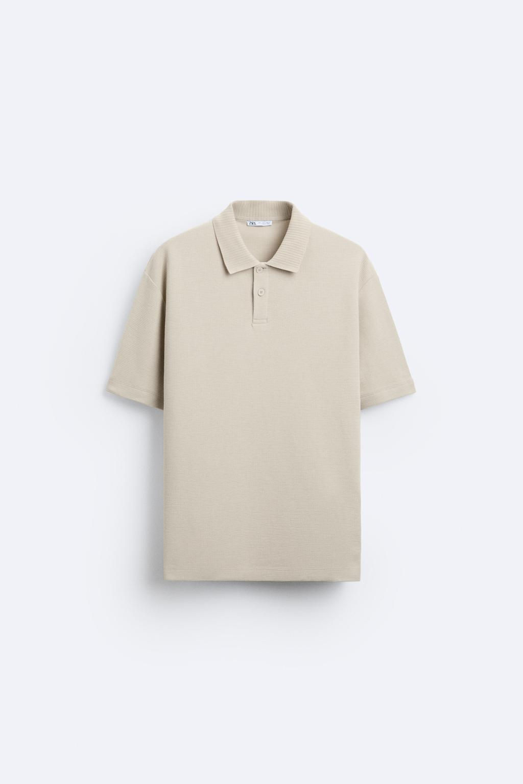 TEXTURED POLO SHIRT - Zara фото 24