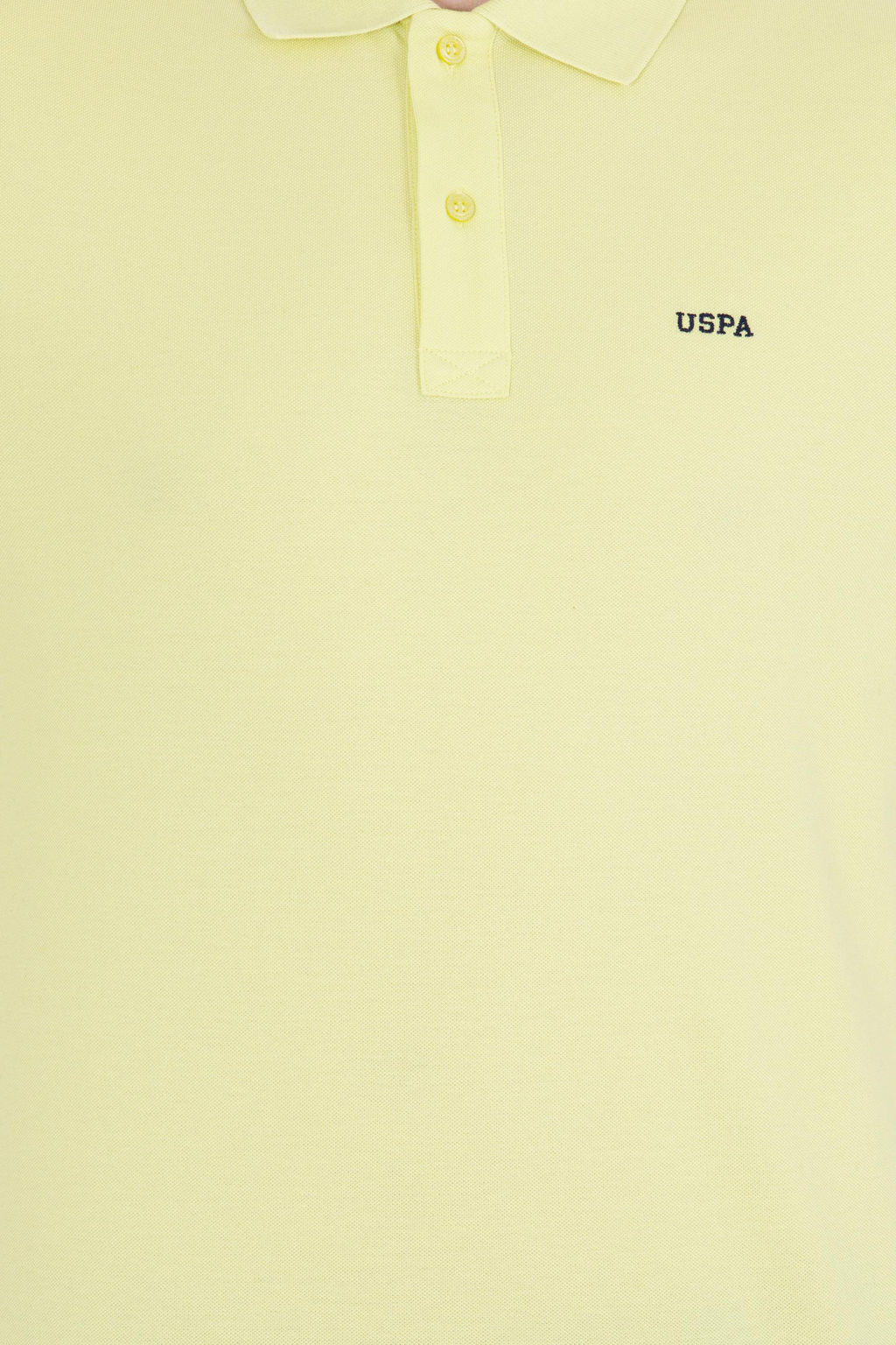 U. S. Polo Assn Мужская светло-желтая базовая футболка с воротником-поло - U.s. polo assn фото 6