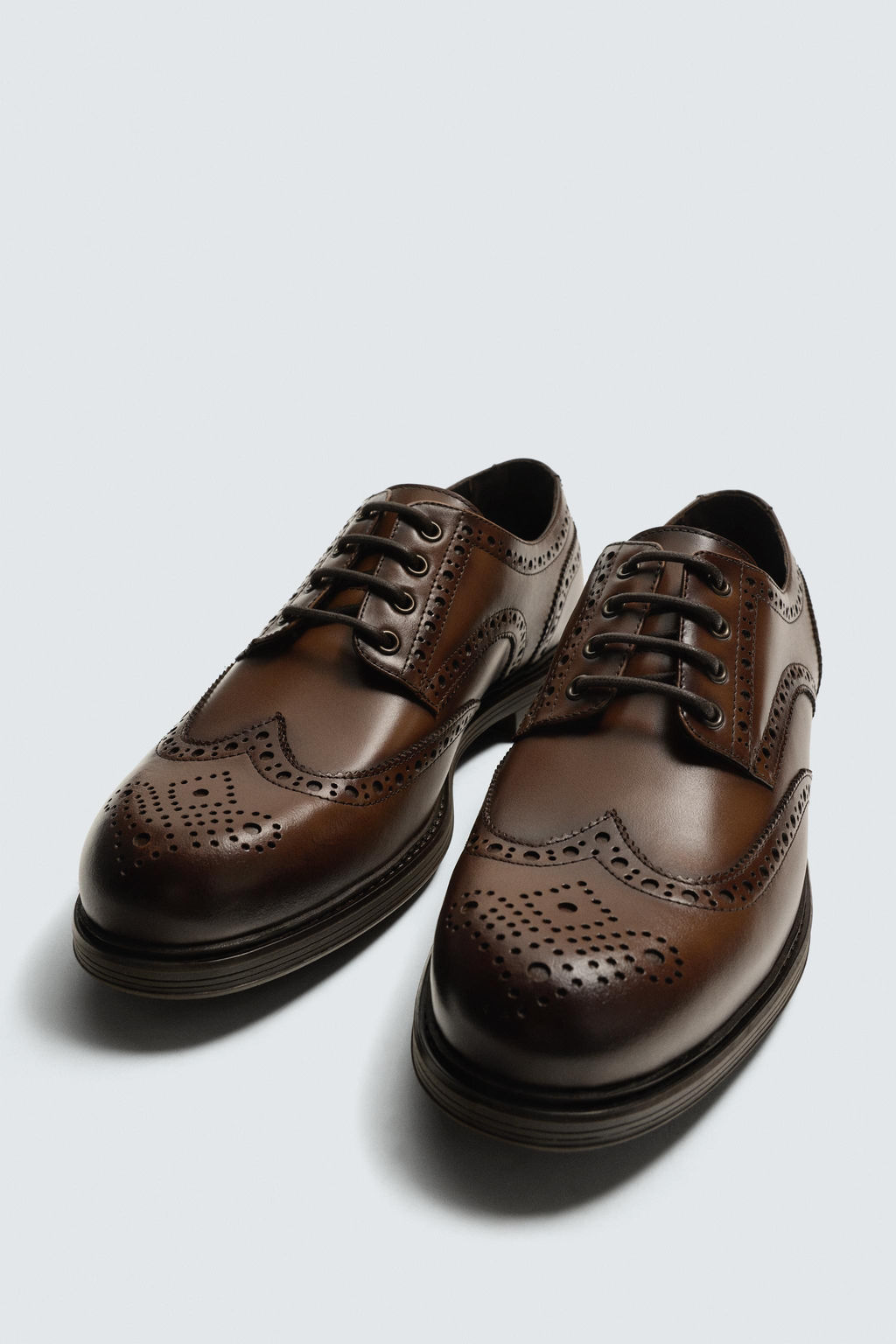 LEATHER BROGUES - Zara фото 5
