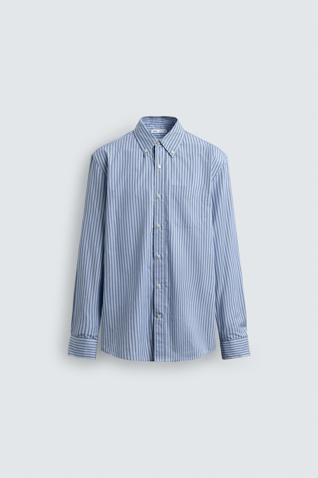 Рубашка Camisa Regular Fit Rayas бело-голубая
