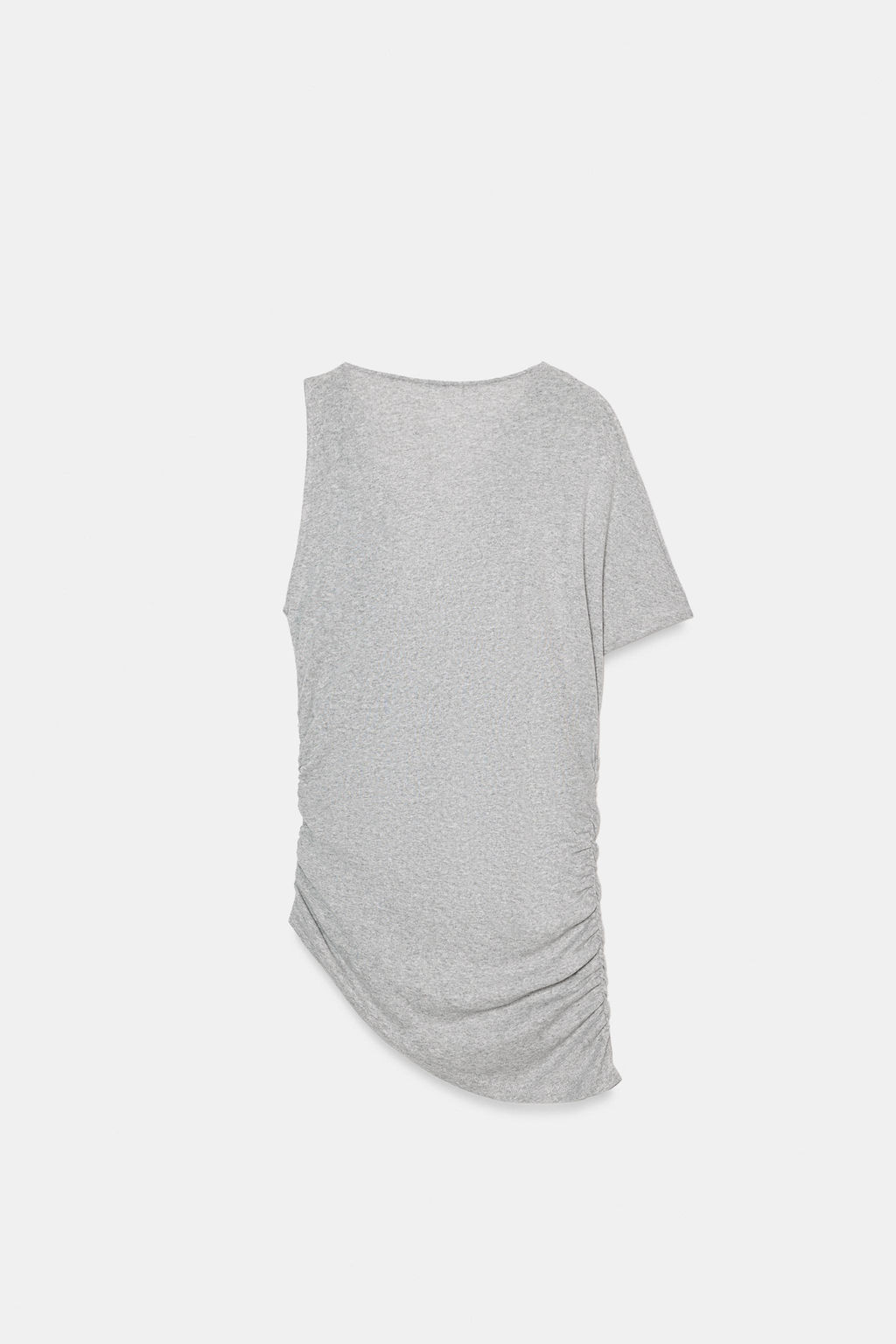 TOP ASIM?TRICO DRAPEADO / Gris vigor? - Zara фото 5