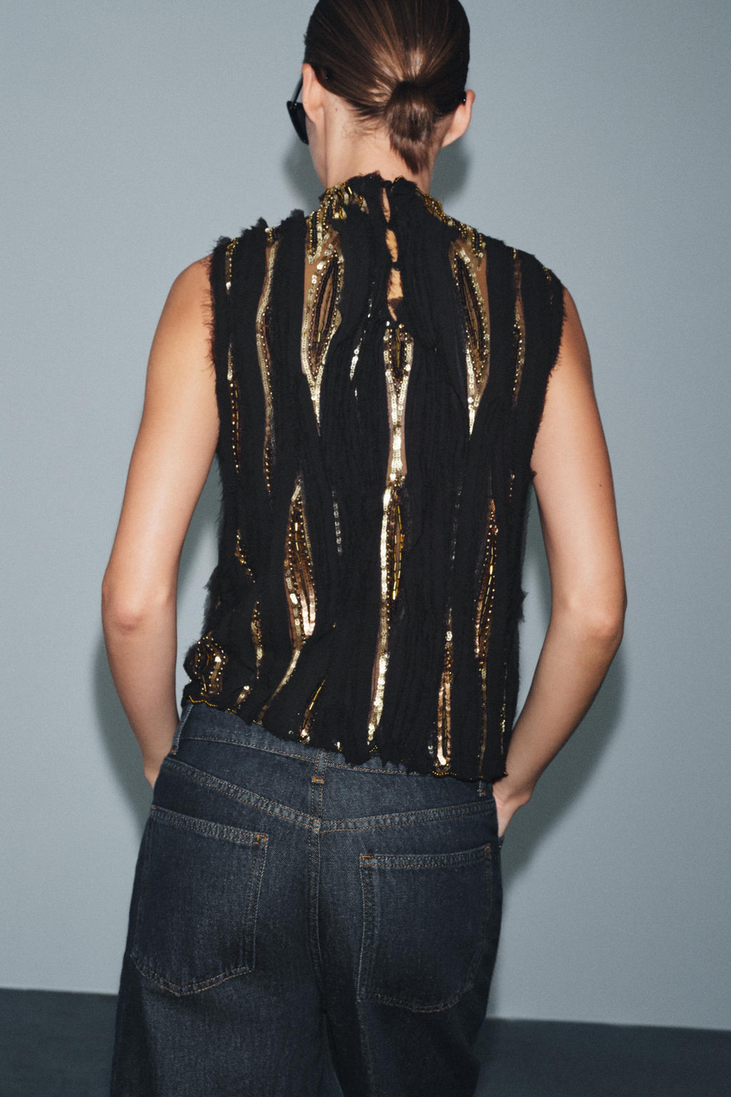 ZW COLLECTION LIMITED EDITION SEQUIN TOP - Zara фото 2