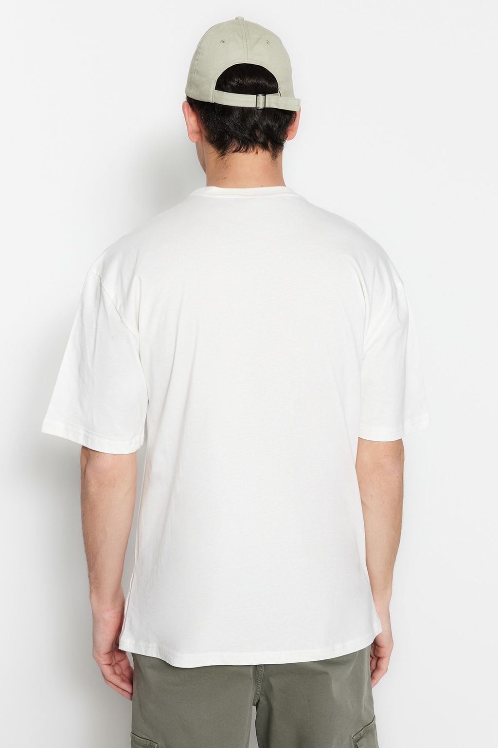 TRENDYOL MAN Siyah Oversize/Genis Kesim Bask?l? %100 Pamuklu T-Shirt TMNSS23TS00261 - Trendyolmilla фото 10