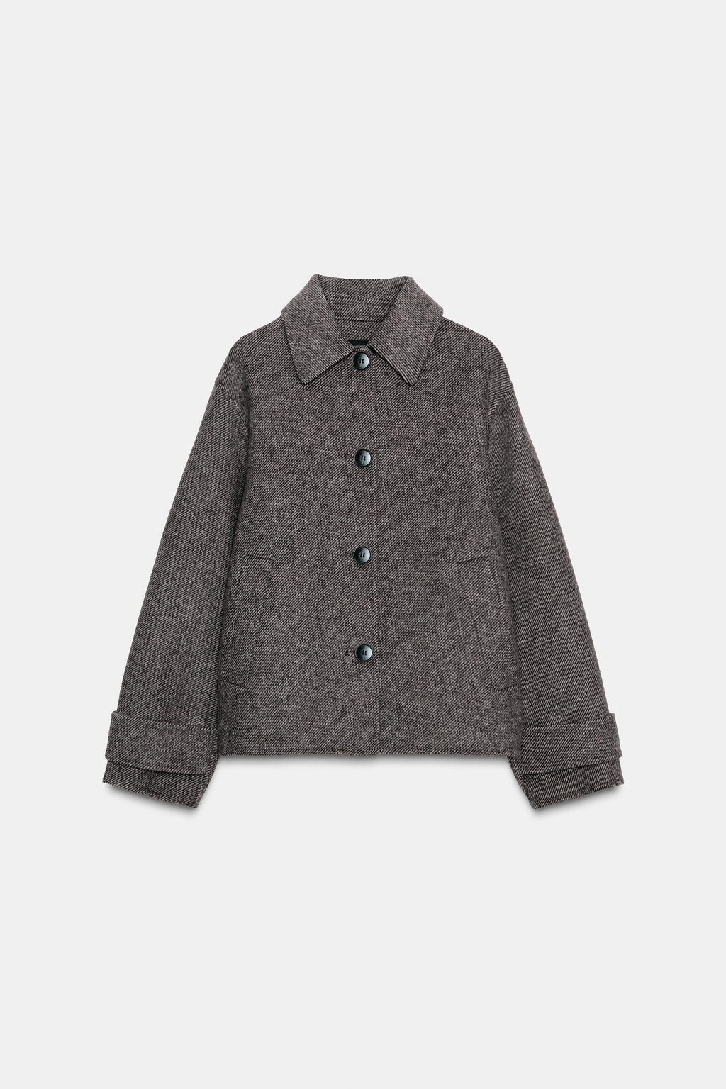 HERRINGBONE SHORT COAT - Zara фото 6