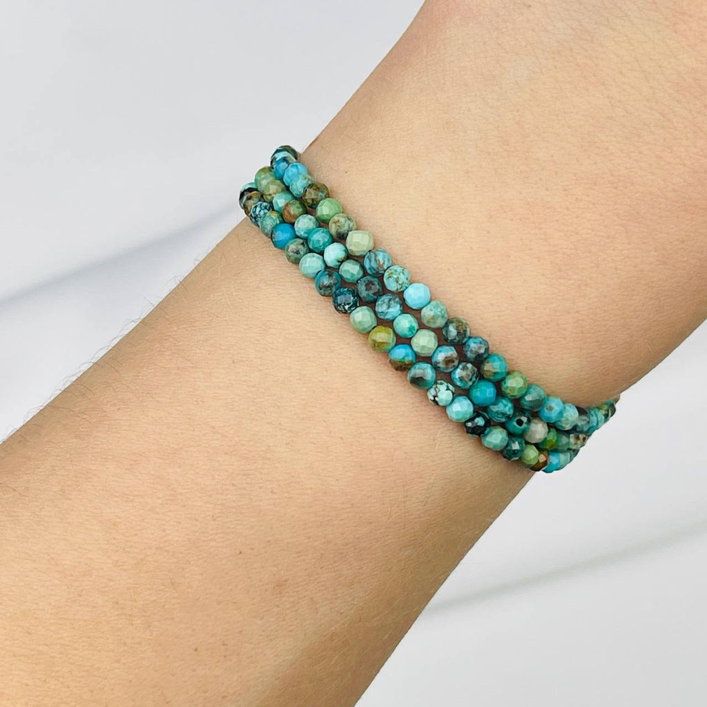 Бусины для украшений из Бирюзы (110 бусин)