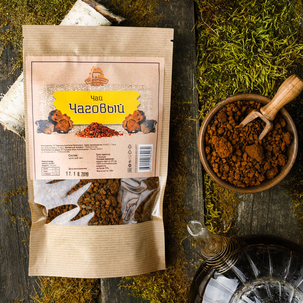 Чай Чаговый/ 100г - Территория тайги фото 2