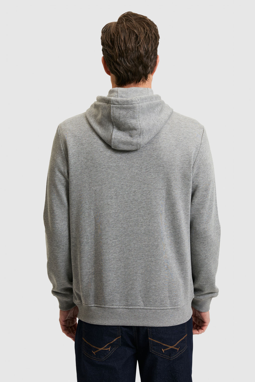 Erkek Gri Melanj Basic Sweatshirt - U.s. polo assn фото 5