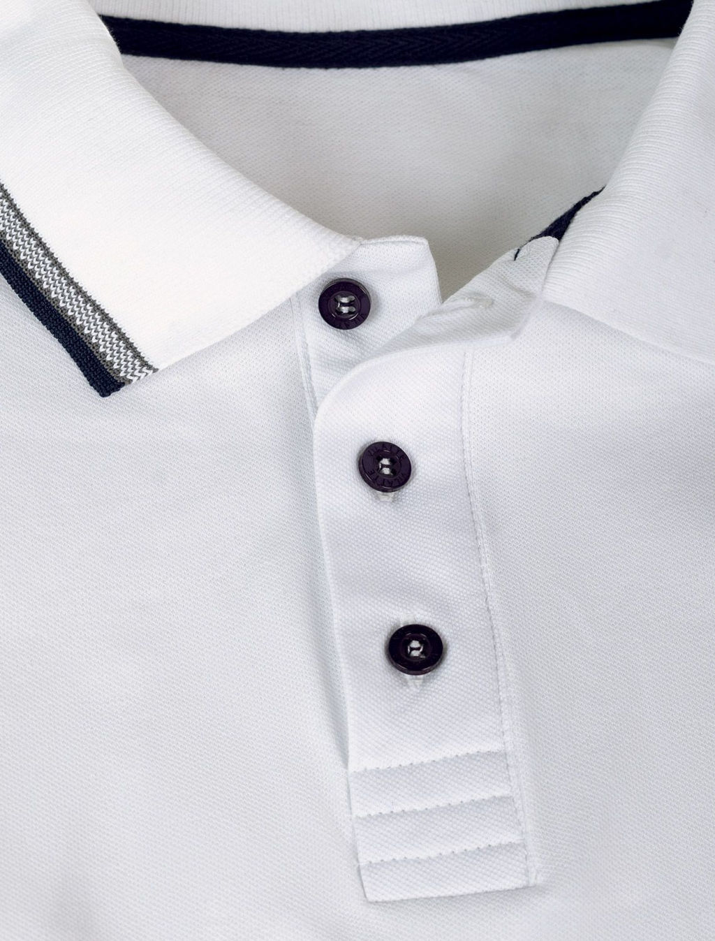 Футболка-поло из фактурного трикотажа