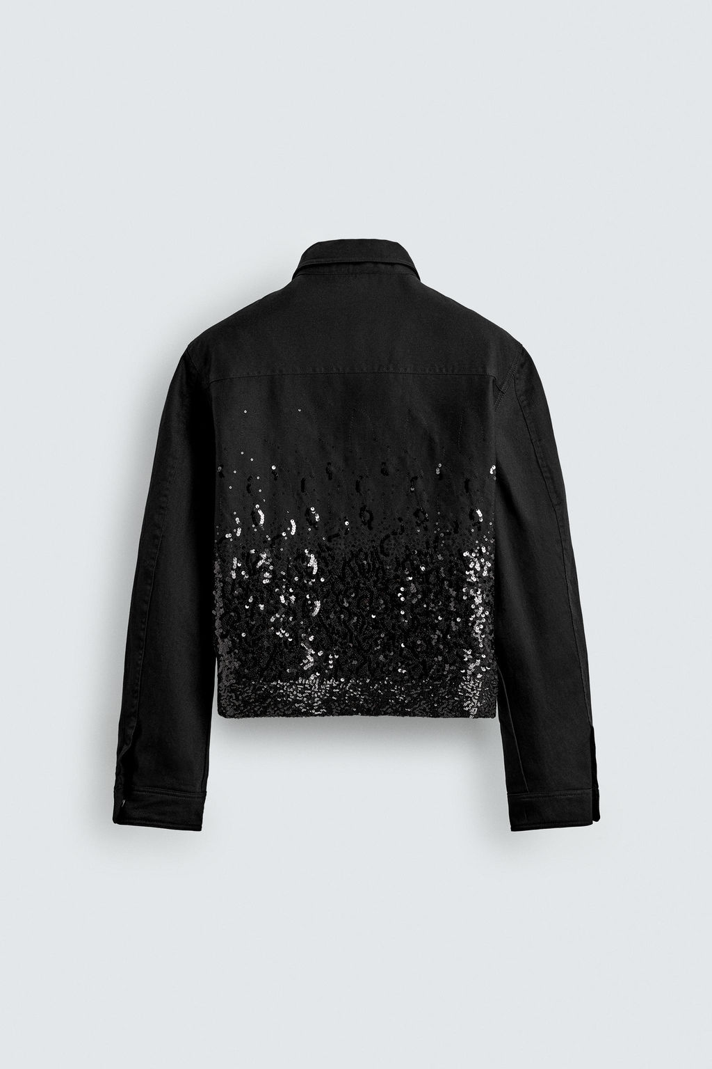 CROPPED FIT SEQUIN JACKET - Zara фото 9