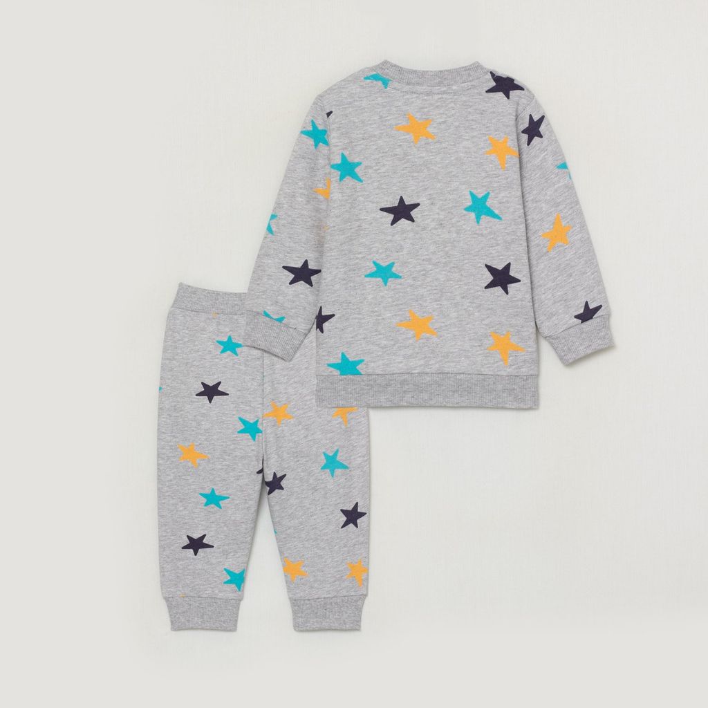 CRB wear/CWNB 90054-11-289 Комплект для мальчика (джемпер, брюки), светло-серый меланж/Ex.Cherubino  фото 3