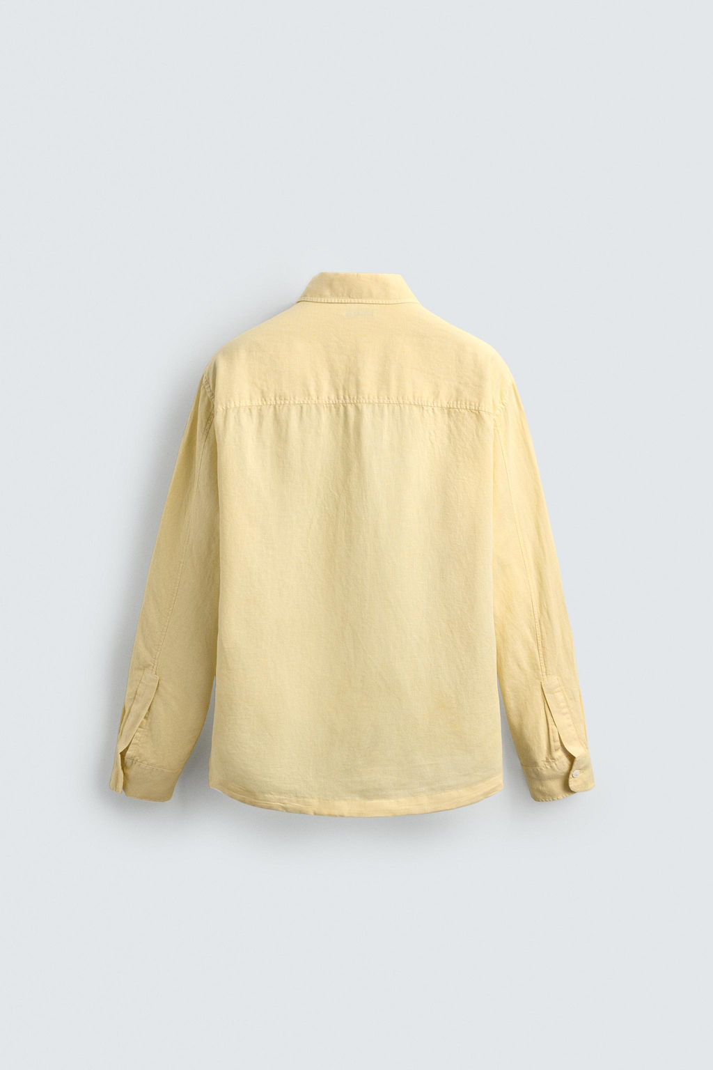 CAMISA POLO LINO - ALGOD?N / Amarillo - Zara фото 8