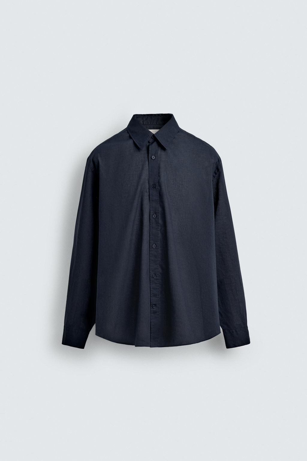CAMISA VOILE ALGOD?N / Marino oscuro - Zara фото 7