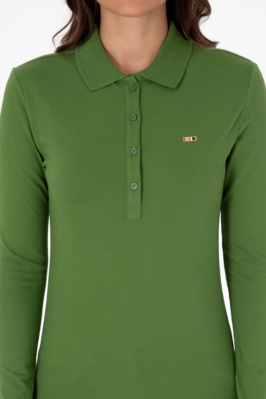 Kad_n Ye_il Basic Polo Yaka Sweatsh_rt Sepette S_rpriz _ndirim - U.s. polo assn фото 6