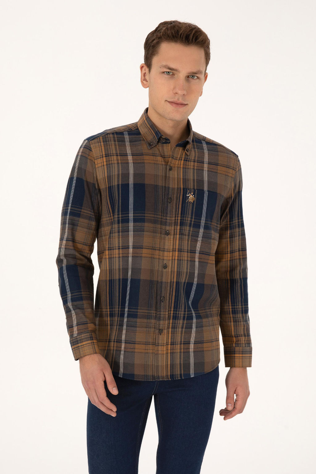 Erkek Camel Uzun Kollu G_mlek - U.s. polo assn фото 3