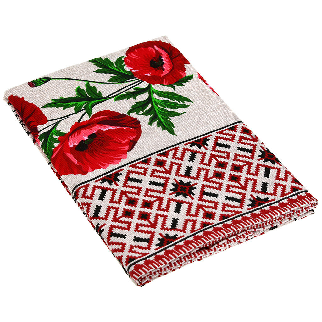 Мир Вам Скатерть 180х145см, длина стола до 140см, на 6 персон, хлопок Комфорт 171г/м2, Домашняя мода (Россия)  фото 6