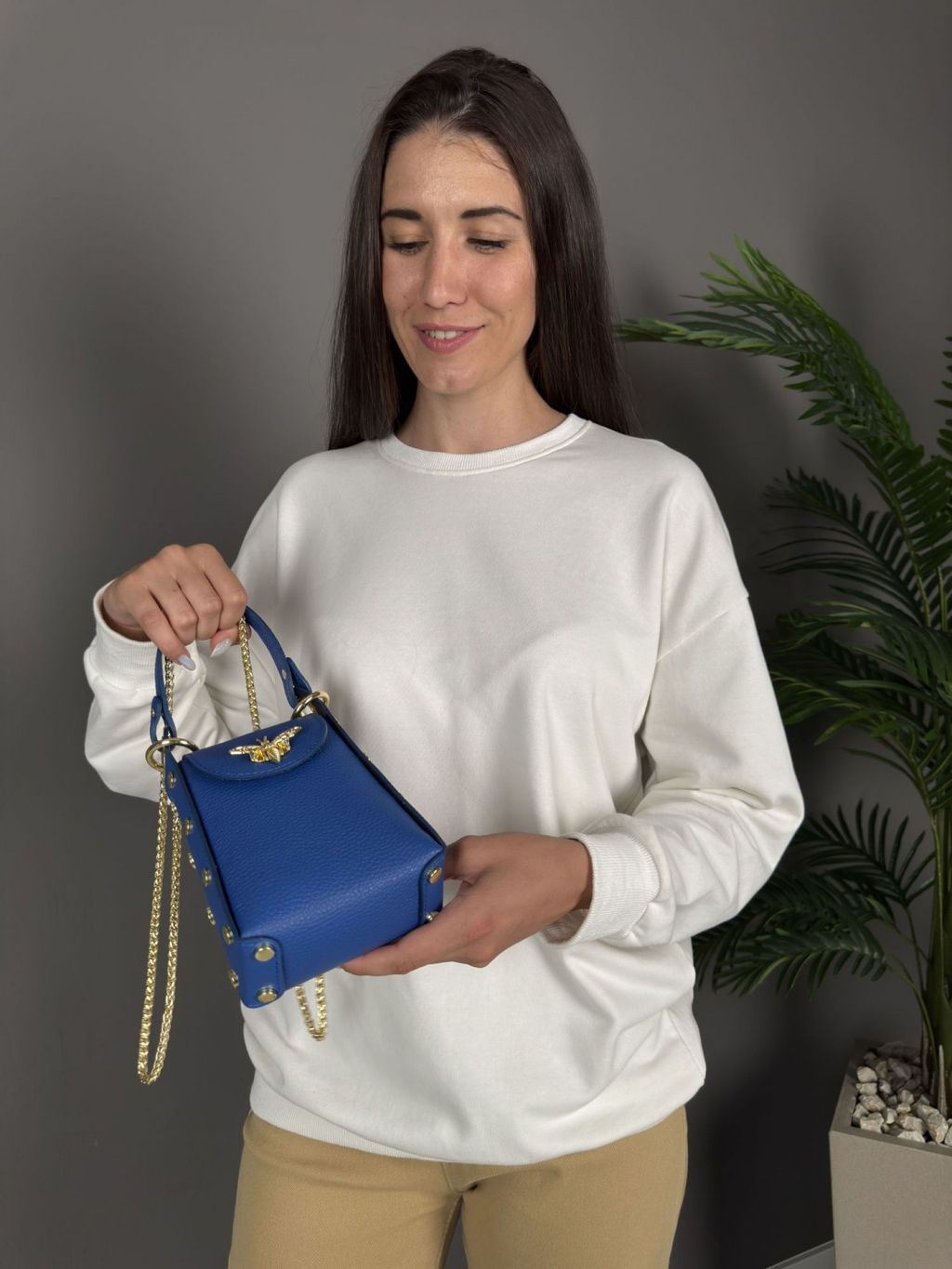 Сумка женская из телячьей кожи